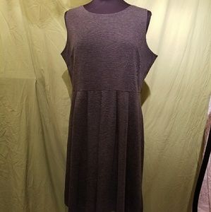 George Dark Grey Knee Length Sleeveless Dress